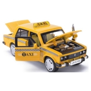 Метална кола Лада/Lada такси, със светлини и звуци