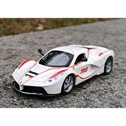 Метална кола Ferrari, С отварящи се врати, 1:32, Бяла, Без опаковка