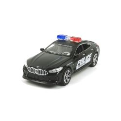 Метална количка BMW M8, Полиция, 1:32, Черна, Без опаковка
