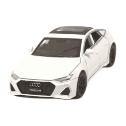 Метална кола Audi RS7, Бяла, 1:32, Без опаковка