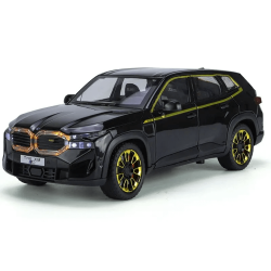 Метален джип BMW XM, С пушек, 1:24, Черен, Без опаковка