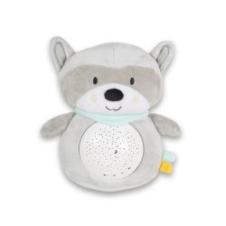 Нощна лампа и прожектор с бял шум Snuggly Raccoon