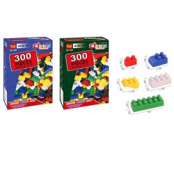 Конструктор с 300 части, Цветни блокчета, За деца 3+