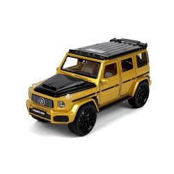 Метален джип, Mercedes G-class Brabus, 1:24, Жълт, Без опаковка