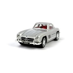 Метална кола Mercedes SL, Светлини, Звук, Сив, 1:32, Без опаковка
