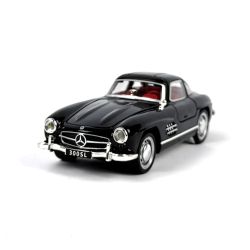 Метална кола Mercedes SL, Светлини, Звук, Черен, 1:32, Без опаковка