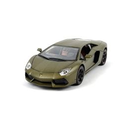 Метална кола Lamborghini Aventador, Мащаб 1:18, Зелен, Без опаковка