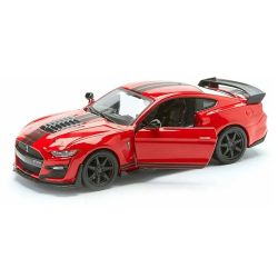 Метална кола Ford Mustang GT500, 1:18 мащаб, Червен, Без опаковка