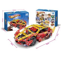 Метален конструктор спортна кола – 3D модел за сглобяване, 8+, 272 части