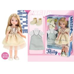 Кукла Little Milly с две рокли и ботушки, 33.5 см