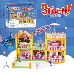 Къща за кукли Stitch, 164 части с мебели и фигурки