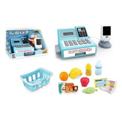 Детски касов апарат Happy Shopping с аксесоари и продукти