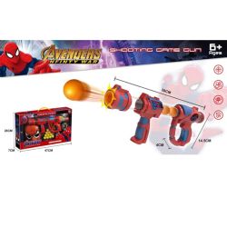 Детски комплект с пистолет за изстрелване на топчета и маска, Spider-Man Avengers