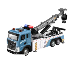 Детски камион пътна помощ с подвижен кран, светлини и звук – метален корпус