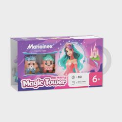 Мини вафлен конструктор Marioinex &quot; Вълшебната кула на принцесата&quot;, 80 части
