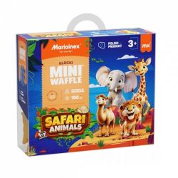 Мини вафлен конструктор Marioinex &quot;Животни от сафари&quot;, 100 части