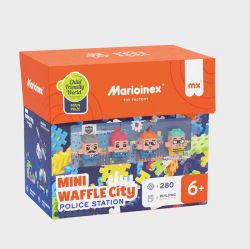 Мини вафлен конструктор Marioinex &quot;Полицейско управление&quot;, 280 части