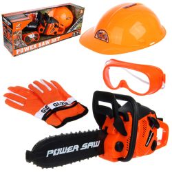 Комплект детска резачка – Каска, Очила и Ръкавици