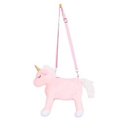 Плюшена чанта Еднорог с регулируема дръжка и забавен 3D дизайн