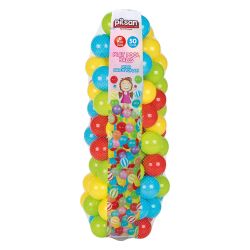 Комплект цветни топки за игра 50 броя 9 см