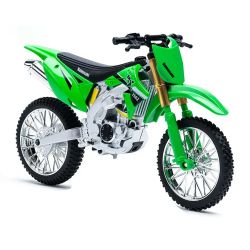 Метален кросов мотор, Kawasaki стил, 1:10, Off-Road, Зелен, Детайлен модел