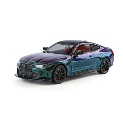 Метална кола BMW M4 Coupe, преливащ цвят, 1:24, Без опаковка