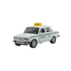Метална кола Лада Такси 1:18 – бяла, без опаковка