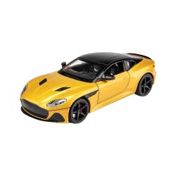 Метален автомобил Aston Martin DBS Superleggera, Die-Cast модел, 1:24, Жълт, Без опаковка