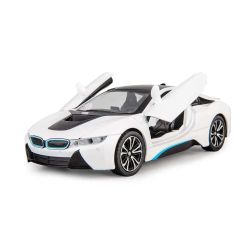 Метален автомобил BMW i8, Die-Cast модел, 1:24, Бял, Без опаковка