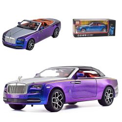 Метална кола Rolls-Royce Dawn Cabriolet 1:24, лилаво-син преливащ цвят