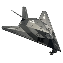 Метален самолет F-117 Nighthawk, Черен, Без опаковка