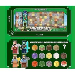 Minecraft комплект с магнитни кубчета и фигурки – 177 части
