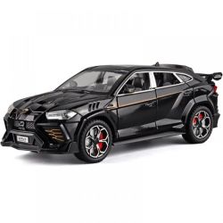 Метален автомобил Lamborghini Urus, Черен, 1:24, С пушек Без опаковка