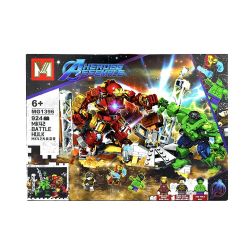 Детски конструктор Heroes Assemble – Битката на Hulk и Iron Man, 924 части