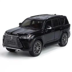 Метална кола Lexus LX600 1:24, Черна, Светлини и звук, Без индивидуална опаковка
