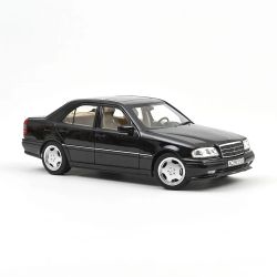 Метална кола Mercedes-Benz C36 AMG Norev 1:18, Obsidian Black Metallic, 1993
