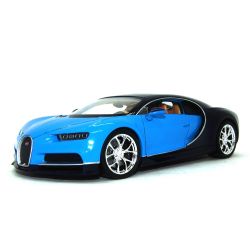 Метална кола Bugatti Chiron, 1:24, синя, Welly