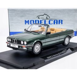 Метална кола BMW E36 Alpina B3 3.2 Cabriolet, 1995, 1:18, зелена, Model Car Group