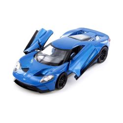 Метална кола Ford GT 2017 Welly, 1:24, син