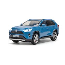 Метална кола Toyota RAV4, 1:24, синя
