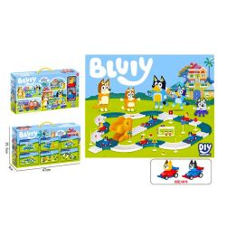 Детска писта Bluey с колички и пътни знаци