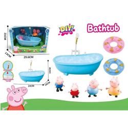 Детски комплект Peppa Pig с вана и фигурки