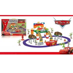 Детска писта Cars с Маккуин и конструктор, 99 части