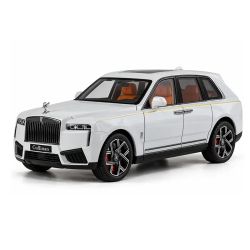Метална кола Rolls-Royce Cullinan 1:24 – бяла, без опаковка