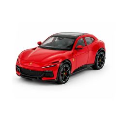 Метална кола Ferrari Purosangue 1:24 – червена, Без опаковка