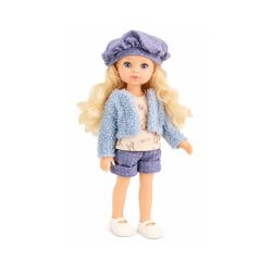 Кукла Little Milly с руса коса, синьо яке и шапка, 33 см