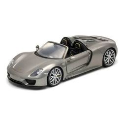 Метална кола Porsche 918 Spyder, 1:24, сива – Welly