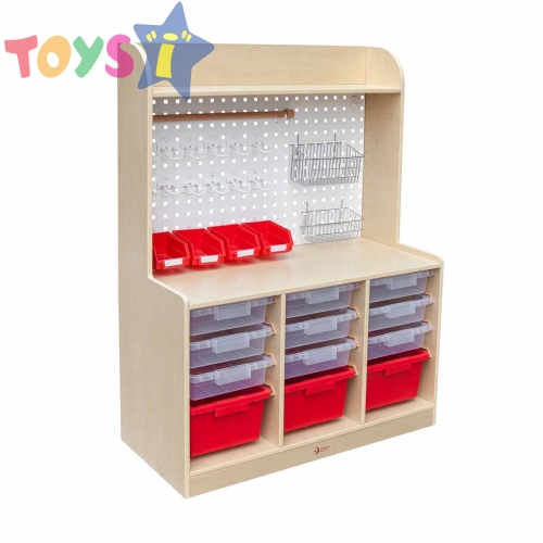 Шкафче за съхранение на детски играчки и инструменти