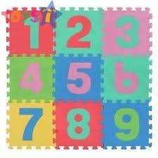 Детски образователен пъзел килим с цифри от 1 до 9