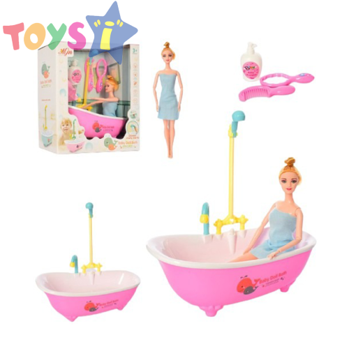 Комплект кукла в баня с вана